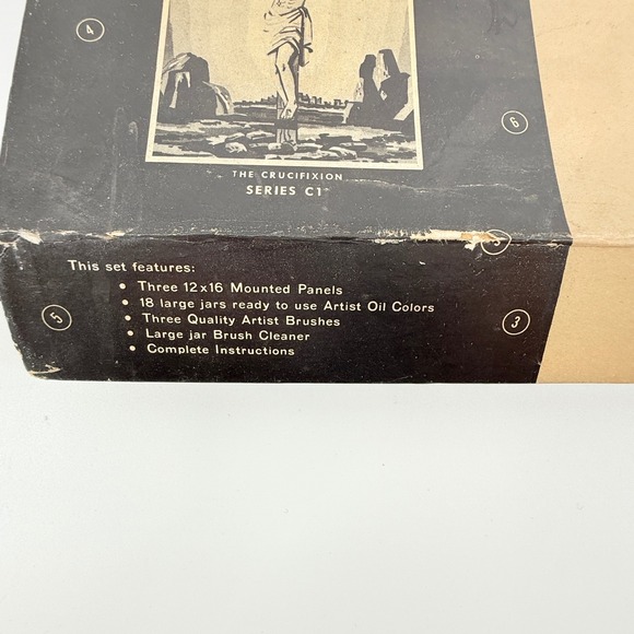 Vintage Craftint Big 3 Paint By Number Oil Painting Kit Religious Series C1 - Picture 2 of 8